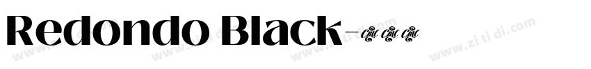 Redondo Black字体转换